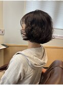 パーマ風ボブ