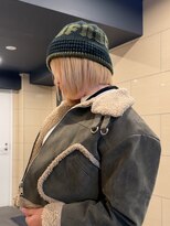 ジアン テラス(GIEN TERRASSE)&nbsp;#バッサリボブ#ハイトーンボブ#ぱつっとボブ/岸本 理希