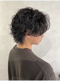 波巻きフェザーパーマ