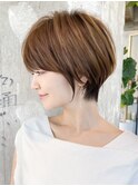 ショートヘア/マッシュショート/イメチェン/30代40代50代/表参道