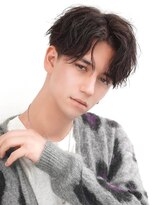 ブリーチ 盛岡店(BLEACHi)&nbsp;【BLEACHi】 センターバートツーブロ無造作マッシュ