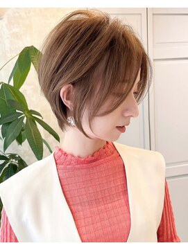 コピュラ コピュラカワゴエ(COPULA) デザインカラーレイヤーカットウェットヘア夏オリーブベージュ