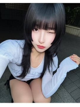 ハッシュカット姫カットウルフレイヤーカットロングウルフカット