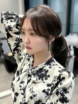 ラクシア(LucxiA)&nbsp;韓国ヘア/レイヤーカット/顔まわりカット/Instagram @ken__gucci