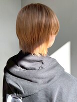 ナカオコアフュール(NAKAO COIFFURE)&nbsp;ハイトーンベージュ ブリーチ マッシュ ウルフカット 20代