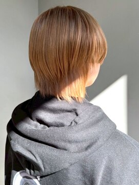 ナカオコアフュール(NAKAO COIFFURE) ハイトーンベージュ ブリーチ マッシュ ウルフカット 20代