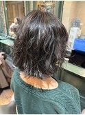 ミディアムパーマプードルボブウェーブパーマボブパーマ