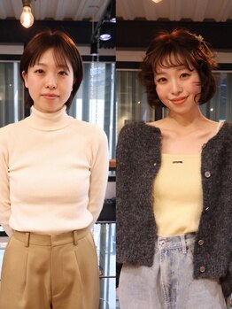 チックタック モーガン エアライン(TICK-TOCK MORGAN airline)の写真/骨格を見極めたステップボーンカットでどこからみても美しいシルエット。髪に動きをつけて涼し気な雰囲気♪