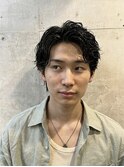 メンズ人気◎束感スパイラル×アップバングショート爽やか好印象
