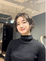 ボヌール 川西(Bonheur)&nbsp;直毛悩み解決！柔らか束感で魅せる大人可愛いパーマボブ/川西