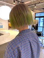 ルーム(Loom.)&nbsp;デザインカラー ハイライト ハイトーンボブ 切りっぱなしボブ