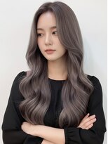 アンジュール(UNJOUR.)&nbsp;髪質改善グレージュロング×顔周りカット韓国風ヘア
