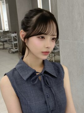 マウル ナゴヤ 名駅(MAEUL NAGOYA) 薄め流し前髪　ポニーテール　『桔川恒』