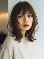 ダル 渋谷/表参道(DAL.)&nbsp;レイヤーカット/ダークグレージュ/ハッシュカット/前髪