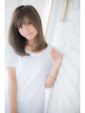 カノン(canon) 【canon】たっぷりレイヤー♪大人可愛い本命ストレートミディ