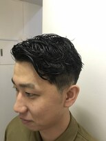 パティオンツー(PATIONN2)&nbsp;ながしアップバング刈り上げワイルドツーブロックメンズスタイル