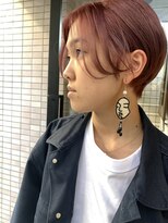 ビビト(bibito)&nbsp;bibito ハイトーンツーブロックハンサムショートピンクベージュ