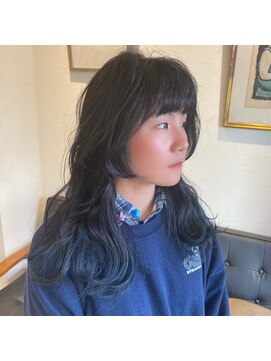 アルマヘアー(Alma hair by murasaki) ◎姫ウルフのネイビーブルー◎