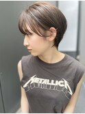 「NUDE」#透けバング20代30代40代丸みショート前下がりショート