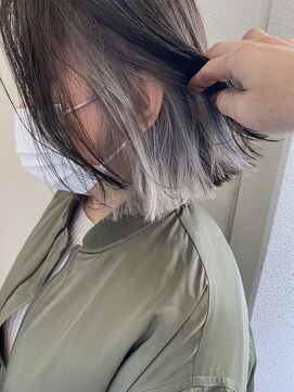 ヘアーデザイン リボン(hair design Ribon) インナーカラー&シルバーグレージュ♪