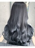 透明感抜群ブルーシルバーカラー