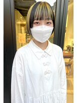 ヘアー アイス ルーチェ(HAIR ICI LUCE) インナーカラー デザインカラー イエローカラー 担当城倉