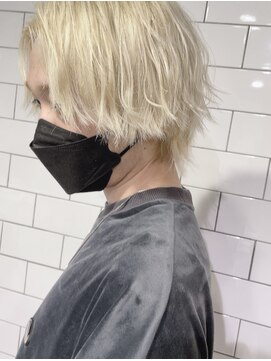 シアー(sheer) 《sheer/大黒》＃ホワイトブロンド＃センタパート＃波巻き