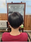 20代30代40代小顔ハンサムショートアッシュブルーブラック