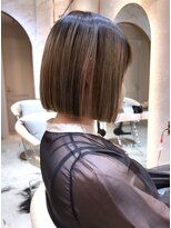 ロンド エスポワール 錦糸町(Lond espoir)&nbsp;〇グレージュカラーデザインカラーシルキーベージュきりっぱボブ