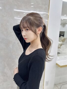 マウル 栄(MAEUL) レイヤーカットロング 韓国ヘア