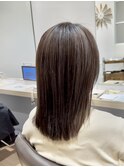 白髪ぼかしハイライト/フェミニンロング/似合わせカット/守谷