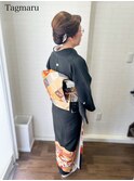 結婚式☆留袖着付けヘアセット☆