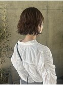 20代30代40代くせ毛風パーマボブ小顔カット抜け感外国人風