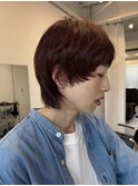 ショートウルフ　エッジショート　40代　おしゃれママ　ショート