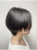 2wayツーブロックハンサムショート×オリーブグレージュ