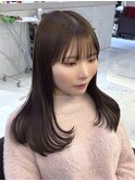 髪質改善/ハイライト/ブリーチ/ベージュ/レイヤーカット/韓国
