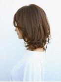 ２wayバングのセミディアムスタイル[中山駅]