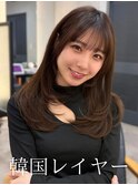 韓国レイヤー/レイヤーカット/顔周りカット/顔周りレイヤー