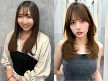 【津田 怜果】髪質に合わせた"髪が柔らかく見えるカラー×顔周りカット"で小顔ヘア◎Insta @reika.tuda12