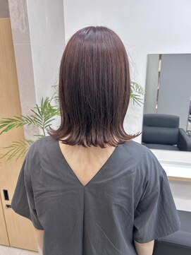 パール(Pearl) 外ハネボブ/暖色カラー/バイオレットカラー