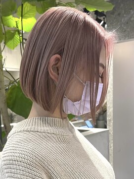 サンクマーケット 渋谷(cinq MARKET) 渋谷ブリーチカラーハイトーンカラーコーラルピンクアッシュ韓国