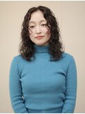 くるくるパーマ　ミディアムパーマ　レイヤーパーマ　鎌倉美容室