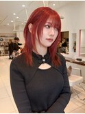 ハッシュカット/フェイスレイヤー【会話控えめ美容師Runa】