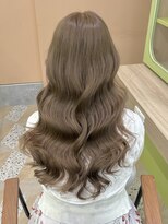 イオエ 西梅田(ioe) ブリーチなしカラー/髪質改善/ミルクティーベージュ/小顔ヘア