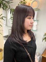 ヘアー アイス カンナ(HAIR ICI Canna)&nbsp;シークレットハイライトで透け感ラベージュカラー［haru］