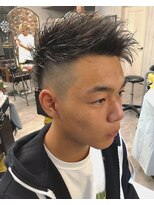 ルーナヘアー(LUNA hair)&nbsp;『京都ルーナ』アップバング×フェード【草木真一郎】