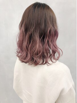 エイト ヘアサロン 渋谷本店(EIGHT) ピンクベージュグラデーション　tomi-13