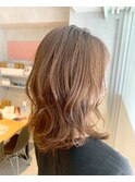 20代30代40代☆ブリーチなし☆明るめミディレイヤー