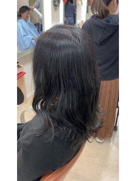 エイミー バイ ハセ(Aimee by HASE) 色持ち抜群 濃いめくすみブルー