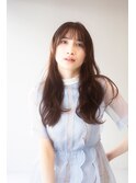 20代・30代/くびれヘア/暗髪/ニュアンスカラー/大人可愛い